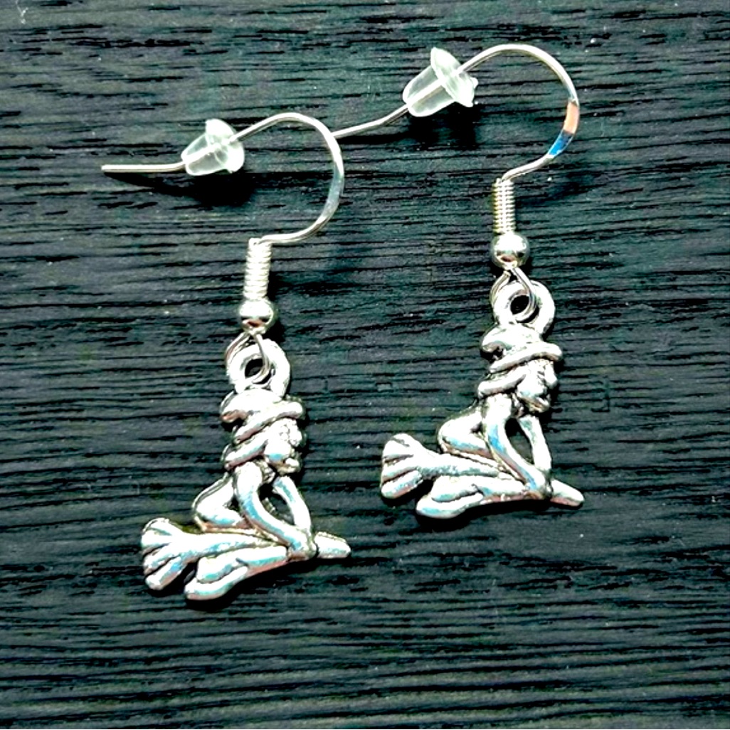 Handmade Sterling Silver Witch Earrings!